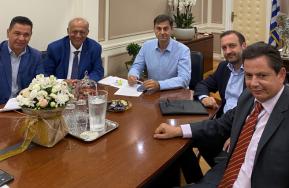 Τα μείζονα θέματα του κλάδου στη συνάντηση του Προεδρείου ΟΕΕ με τον Υφυπ. Οικονομικών, Χάρη Θεοχάρη